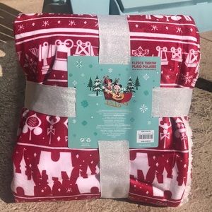 Disney Christmas fleece throw blanket.